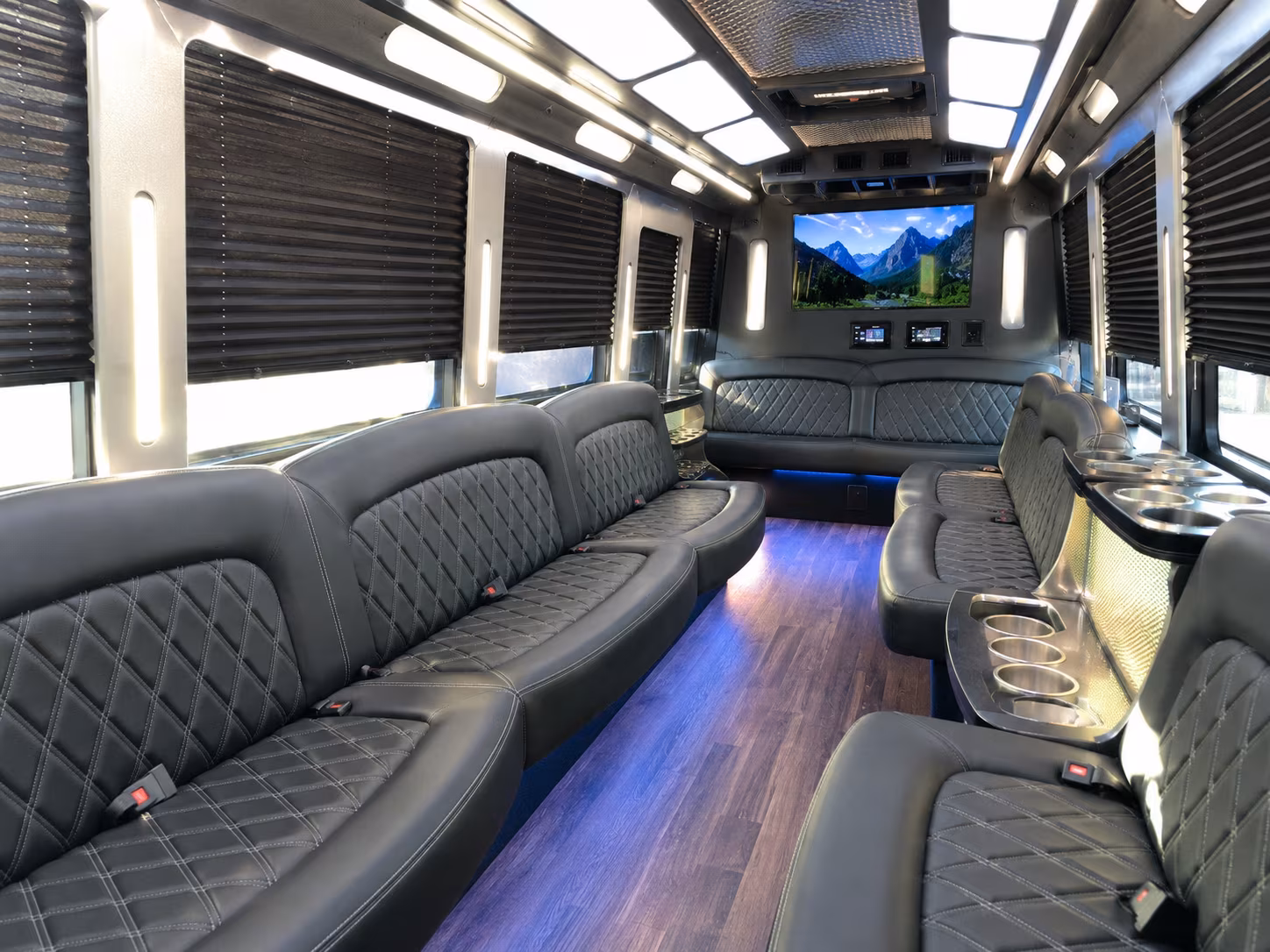 brick birthday party bus rental