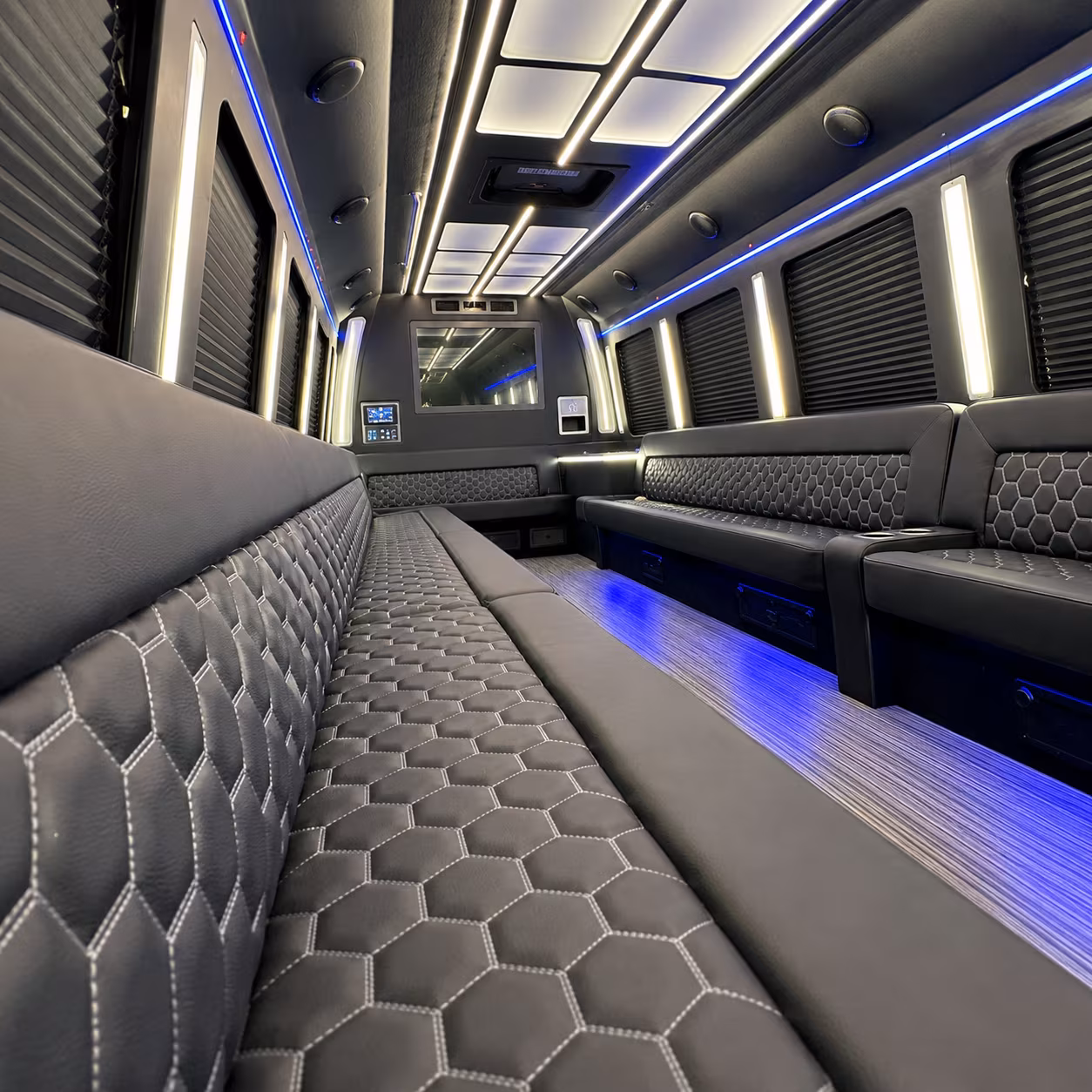 brick party bus rentals inside