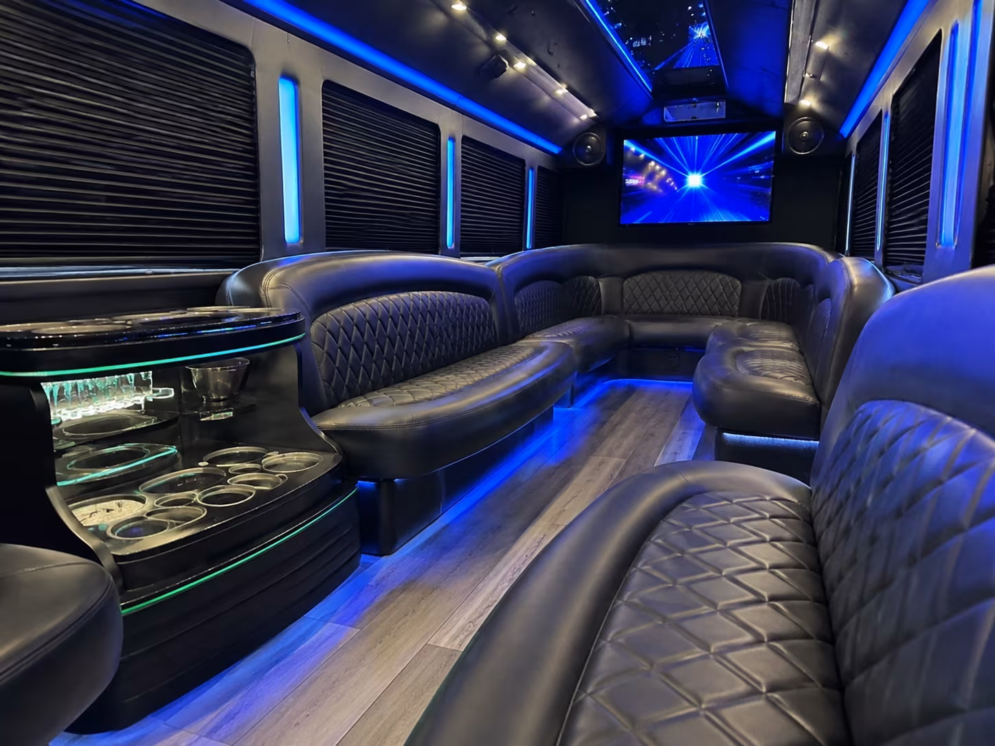 brick sporting event party bus rental