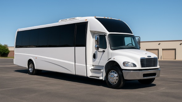 Exterior of Charter Bus Company Manalapan's 20 Passenger Mini bus in Manalapan