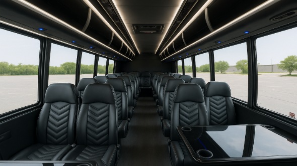 Interior of Charter Bus Company Berkeley's 25 Passenger Mini bus in Berkeley