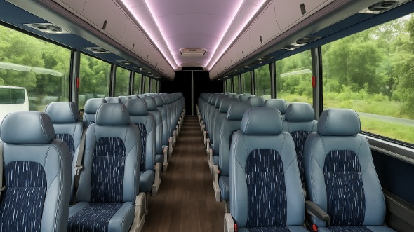 Interior of Charter Bus Company Howell's 28 Passenger Mini bus in Howell