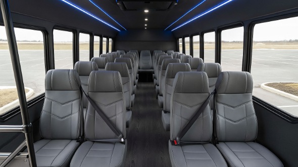 Interior of Charter Bus Company Berkeley's 35 Passenger Minibus in Berkeley