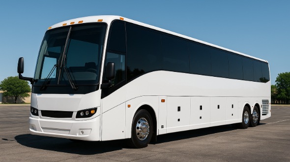 Exterior of Charter Bus Company Howell's 50 Passenger Charter Bus in Howell