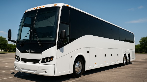 Exterior of Charter Bus Company Marlboro's 54 Passenger Charter Bus in Marlboro
