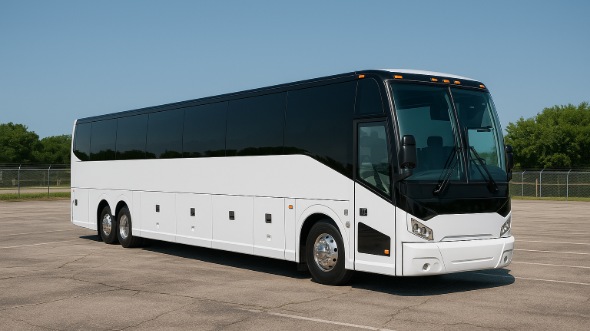 Exterior of Charter Bus Company Berkeley's 55 Passenger Charter Bus in Berkeley