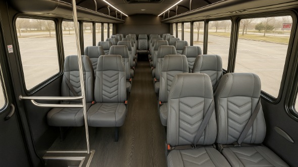 brick 15 passenger minibus inside
