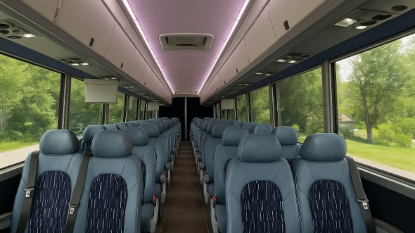 brick 20 passenger minibus inside