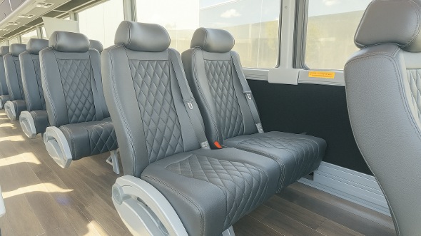 brick 30 passenger minibus inside