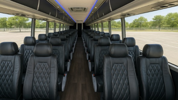 brick 54 passenger charter bus rental