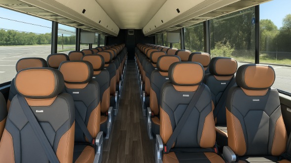 brick 56 passenger charter bus