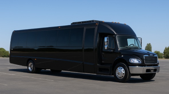 brick construction site shuttle bus service