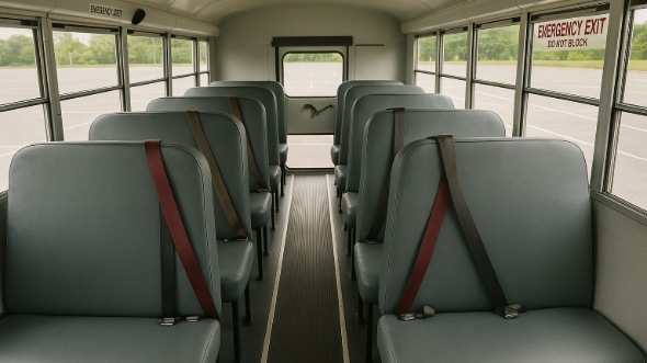Interior of Charter Bus Company Old Bridge's School Bus in Old Bridge